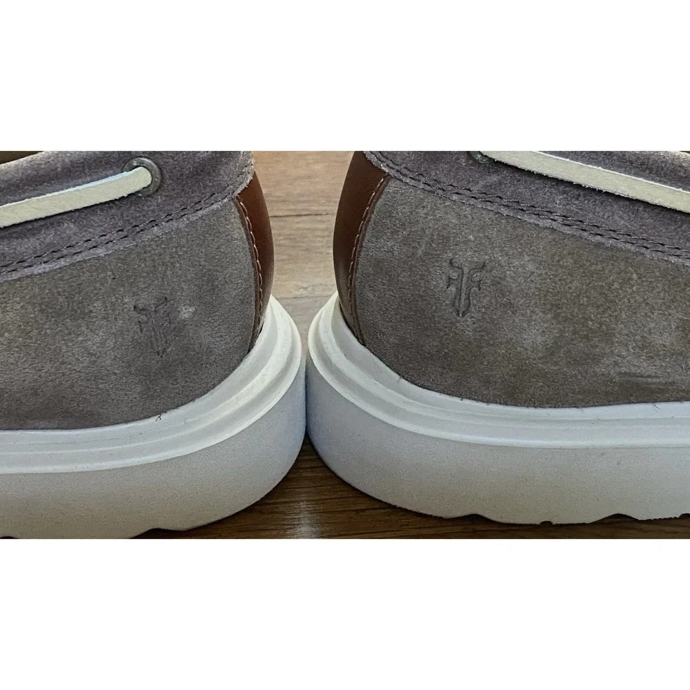 Frye Connor Boat Shoes Suede Leather Driftwood Men's‎ Size 12 Comfort Classic